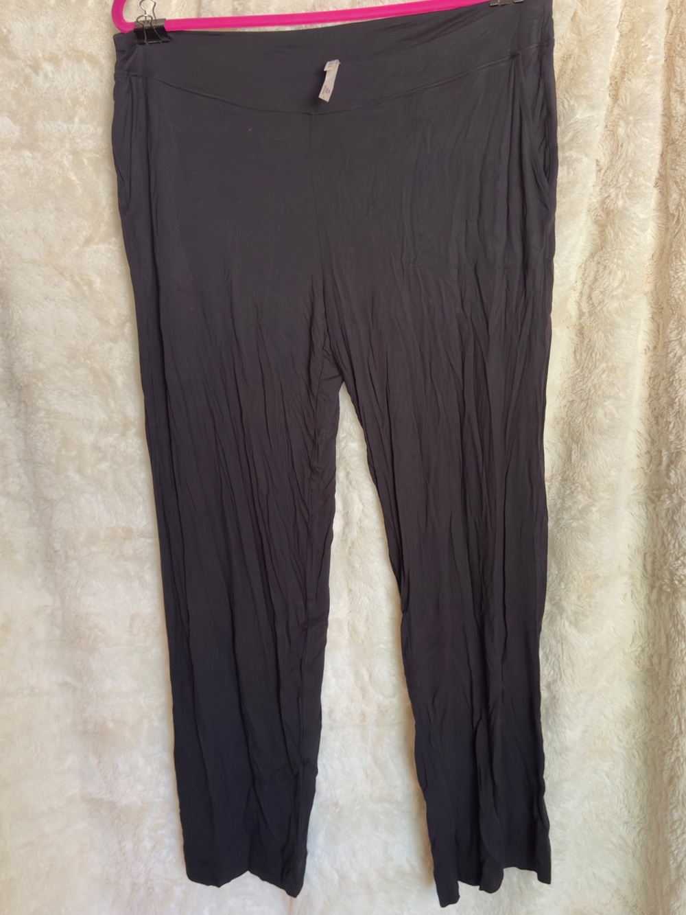 Roma Black Women's Stretch Lounge Pajama Pants